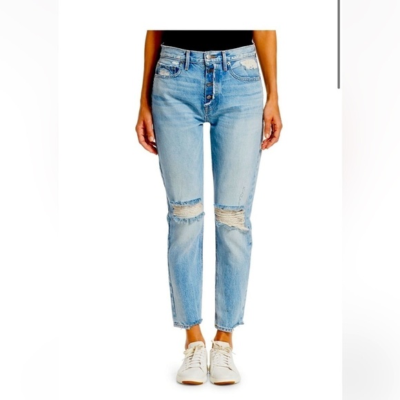 FRAME Le Original High-Rise Skinny Rigid Re-Release Distressed Jeans Sz … - Picture 3 of 12